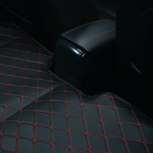 Custom Universal Diamond Car Bed - Non-Inflatable Black and Red Stitching Luxury Leather Diamond Car Bed Mattress Canada Custom Universal Diamond Car Bed - Non-Inflatable Black and Red Stitching Luxury Leather Diamond Car Bed Mattress Canada