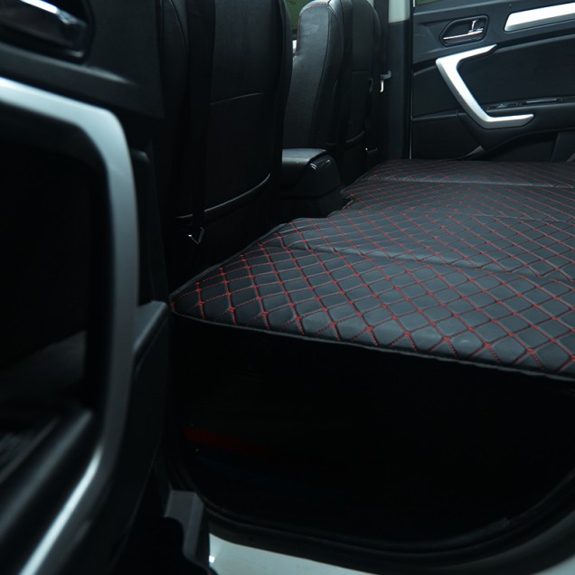 Custom Universal Diamond Car Bed - Non-Inflatable Black and Red Stitching Luxury Leather Diamond Car Bed Mattress Canada Custom Universal Diamond Car Bed - Non-Inflatable Black and Red Stitching Luxury Leather Diamond Car Bed Mattress Canada