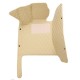 Custom Beige Luxury Leather Diamond Car Floor Mats Canada Custom Beige Luxury Leather Diamond Car Floor Mats Canada