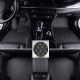 Custom Black and Beige Stitching Luxury Leather Diamond Car Floor Mats Canada Custom Black and Beige Stitching Luxury Leather Diamond Car Floor Mats Canada