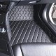 Custom Black and Beige Stitching Luxury Leather Diamond Car Floor Mats Canada Custom Black and Beige Stitching Luxury Leather Diamond Car Floor Mats Canada