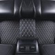 Custom Black and Beige Stitching Luxury Leather Diamond Car Floor Mats Canada Custom Black and Beige Stitching Luxury Leather Diamond Car Floor Mats Canada