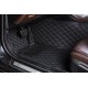 Custom Black and Black Stitching Luxury Leather Diamond Car Floor Mats Canada Custom Black and Black Stitching Luxury Leather Diamond Car Floor Mats Canada