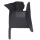 Custom Black and Black Stitching Luxury Leather Diamond Car Floor Mats Canada Custom Black and Black Stitching Luxury Leather Diamond Car Floor Mats Canada
