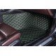 Custom Black and Green Stitching Luxury Leather Diamond Car Floor Mats Canada Custom Black and Green Stitching Luxury Leather Diamond Car Floor Mats Canada