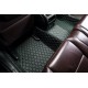 Custom Black and Green Stitching Luxury Leather Diamond Car Floor Mats Canada Custom Black and Green Stitching Luxury Leather Diamond Car Floor Mats Canada