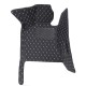 Custom Black and White Stitching Luxury Leather Diamond Car Floor Mats Canada Custom Black and White Stitching Luxury Leather Diamond Car Floor Mats Canada