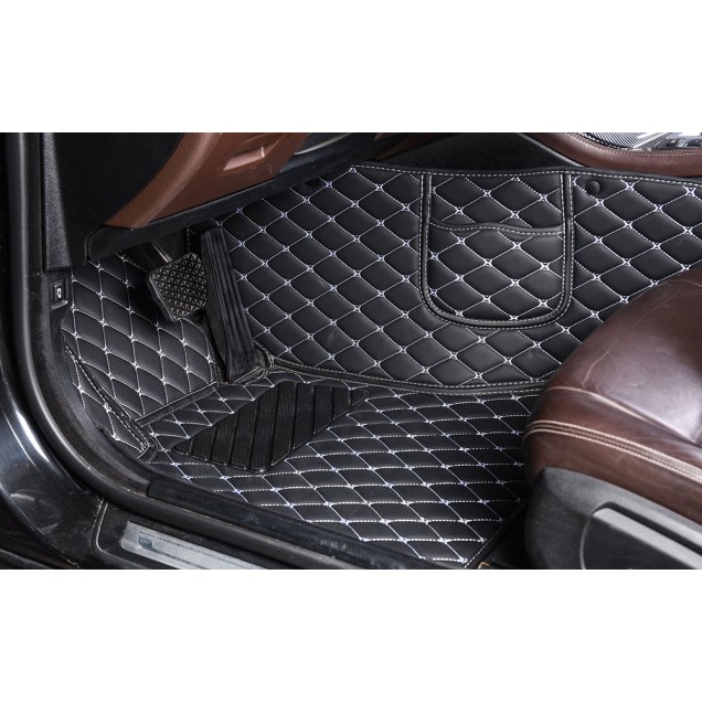 Custom Luxury Leather Diamond Stitching Car Floor Mats Canada Custom Luxury Leather Diamond Stitching Car Floor Mats Canada