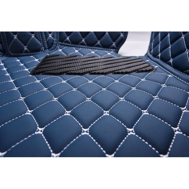 Custom Blue Luxury Leather Diamond Car Floor Mats Canada Custom Blue Luxury Leather Diamond Car Floor Mats Canada