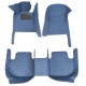 Custom Blue Luxury Leather Diamond Car Floor Mats Canada Custom Blue Luxury Leather Diamond Car Floor Mats Canada