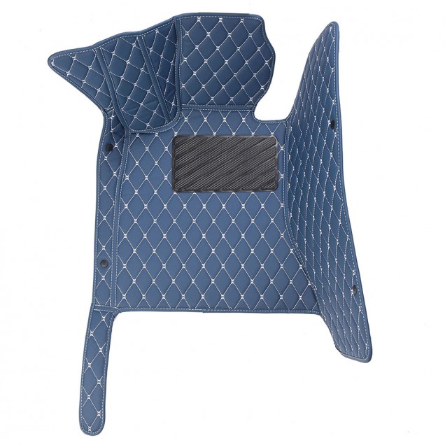 Custom Blue Luxury Leather Diamond Car Floor Mats Canada Custom Blue Luxury Leather Diamond Car Floor Mats Canada