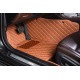 Custom Brown Luxury Leather Diamond Car Floor Mats Canada Custom Brown Luxury Leather Diamond Car Floor Mats Canada