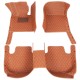 Custom Brown Luxury Leather Diamond Car Floor Mats Canada Custom Brown Luxury Leather Diamond Car Floor Mats Canada