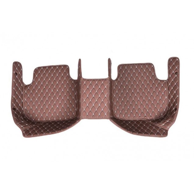 Custom Dark Brown Luxury Leather Diamond Car Floor Mats Canada Custom Dark Brown Luxury Leather Diamond Car Floor Mats Canada