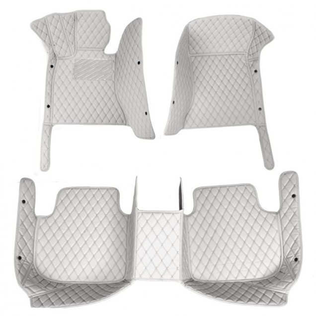 Custom Grey Luxury Leather Diamond Car Floor Mats Canada Custom Grey Luxury Leather Diamond Car Floor Mats Canada