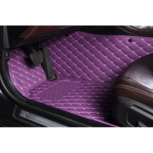 Custom Purple Luxury Leather Diamond Car Floor Mats Canada Custom Purple Luxury Leather Diamond Car Floor Mats Canada