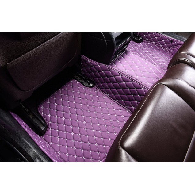 Custom Purple Luxury Leather Diamond Car Floor Mats Canada Custom Purple Luxury Leather Diamond Car Floor Mats Canada