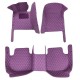 Custom Purple Luxury Leather Diamond Car Floor Mats Canada Custom Purple Luxury Leather Diamond Car Floor Mats Canada