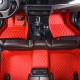 Custom Red Luxury Leather Diamond Car Floor Mats Canada Custom Red Luxury Leather Diamond Car Floor Mats Canada