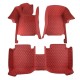 Custom Wine Red Luxury Leather Diamond Car Floor Mats Canada Custom Wine Red Luxury Leather Diamond Car Floor Mats Canada