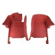 Custom Wine Red Luxury Leather Diamond Car Floor Mats Canada Custom Wine Red Luxury Leather Diamond Car Floor Mats Canada