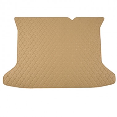 Custom Beige Luxury Leather Diamond Trunk Base Mats Canada
