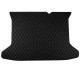 Custom Black and Black Stitching Luxury Leather Diamond Trunk Base Mats Canada Custom Black and Black Stitching Luxury Leather Diamond Trunk Base Mats Canada