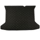 Custom Black and White Stitching Luxury Leather Diamond Trunk Base Mats Canada Custom Black and White Stitching Luxury Leather Diamond Trunk Base Mats Canada