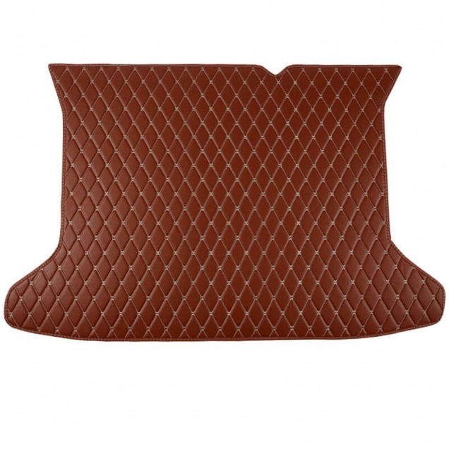 Custom Brown Luxury Leather Diamond Trunk Base Mats Canada Custom Brown Luxury Leather Diamond Trunk Base Mats Canada