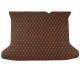 Custom Dark Brown Luxury Leather Diamond Trunk Base Mats Canada Custom Dark Brown Luxury Leather Diamond Trunk Base Mats Canada
