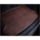 Custom Dark Brown Luxury Leather Diamond Trunk Base Mats Canada Custom Dark Brown Luxury Leather Diamond Trunk Base Mats Canada