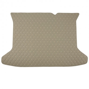 Custom Grey Luxury Leather Diamond Trunk Base Mats Canada
