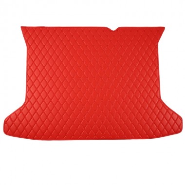 Custom Red Luxury Leather Diamond Trunk Base Mats Canada