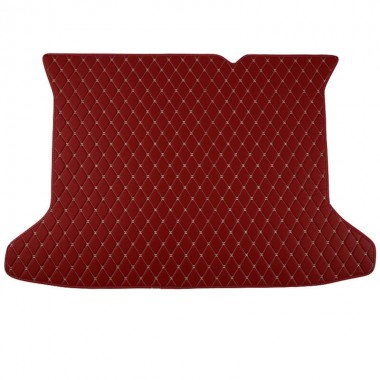 Custom Wine Red Luxury Leather Diamond Trunk Base Mats Canada