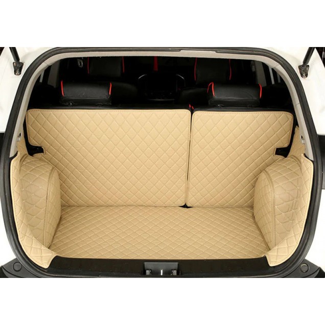 Custom Beige Full Cover Luxury Leather Diamond Trunk Car Floor Mats Canada Custom Beige Full Cover Luxury Leather Diamond Trunk Car Floor Mats Canada