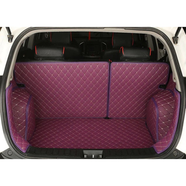 Custom Purple Full Cover Luxury Leather Diamond Trunk Car Floor Mats Canada Custom Purple Full Cover Luxury Leather Diamond Trunk Car Floor Mats Canada