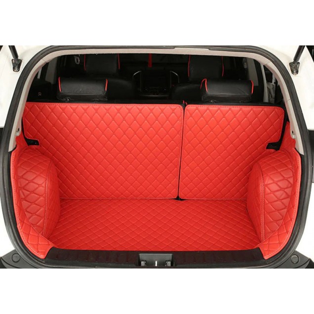 Custom Red Full Cover Luxury Leather Diamond Trunk Car Floor Mats Canada Custom Red Full Cover Luxury Leather Diamond Trunk Car Floor Mats Canada