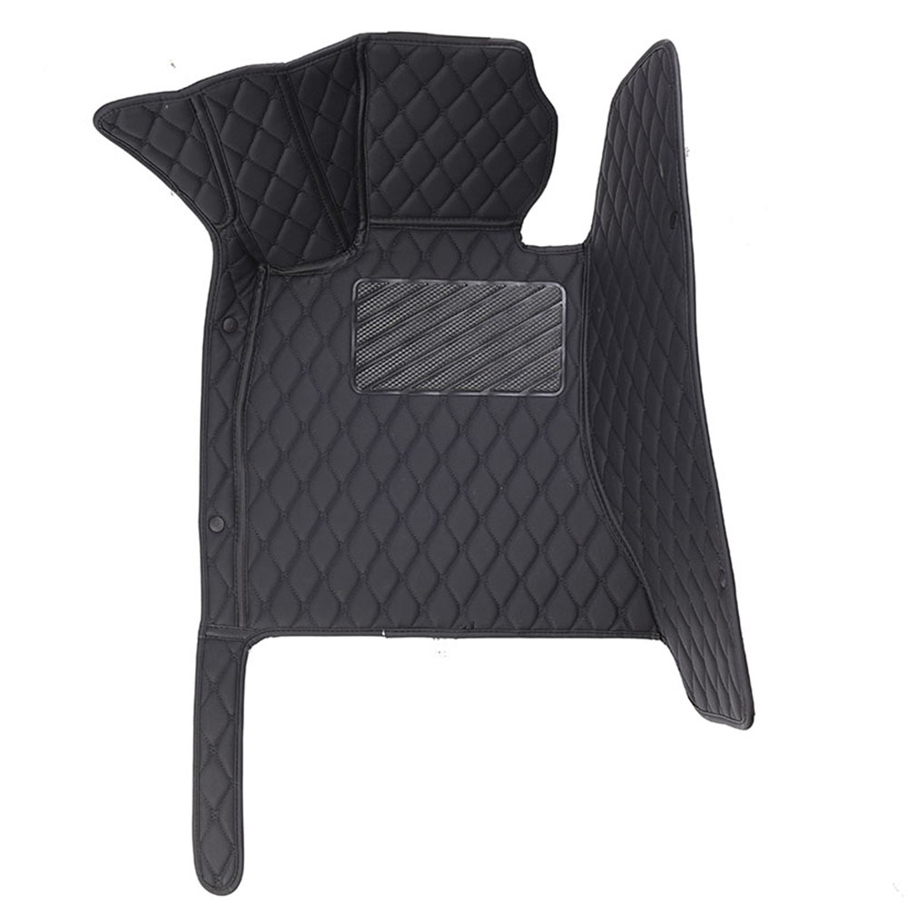 Custom Black and Black Stitching Diamond Car Mats Canada Set