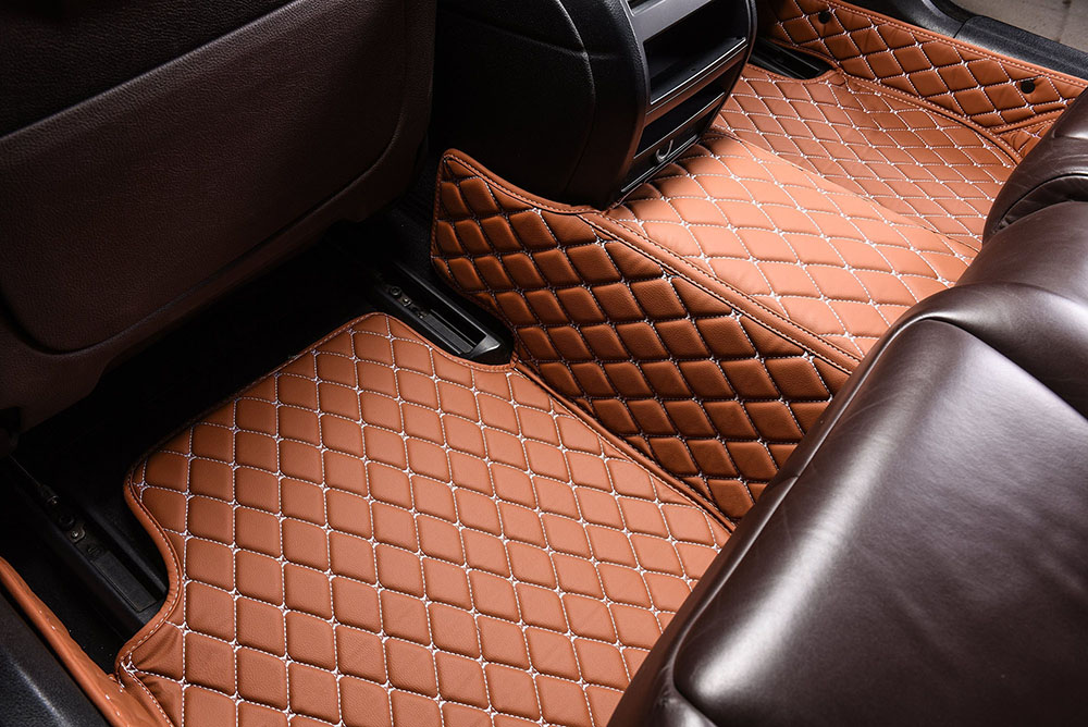 Custom Brown Custom Diamonds Car Mats Canada