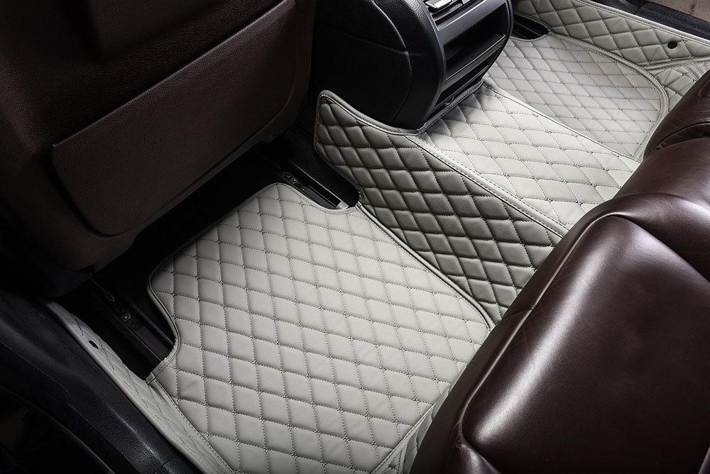 Custom Grey Custom Diamonds Car Mats Canada