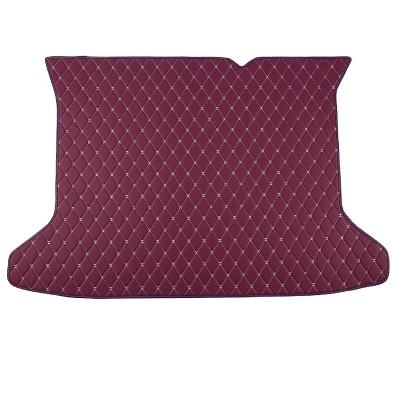 Custom Purple Luxury Leather Diamond Trunk Base Mats Canada